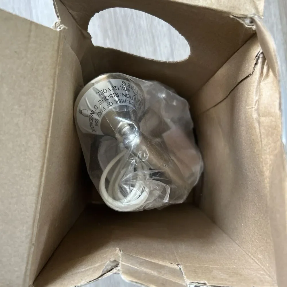 Ikea Arstid Wall Lamp 401.638.82 Nickel Plated w/ Pleated Shade Light Fixture